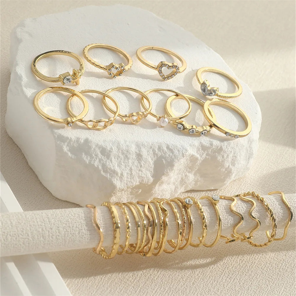 Kit Charm Anéis Ajustáveis