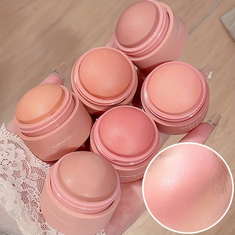 Blush de 6 Cores - Matte, Cobertura Média, À Prova d'Água, Pó Iluminador para Todos os Tons de Pele, Realçando o Brilho Natural e a Tez Impecável com Tons de Pêssego, Rosa e Neblina Suave.