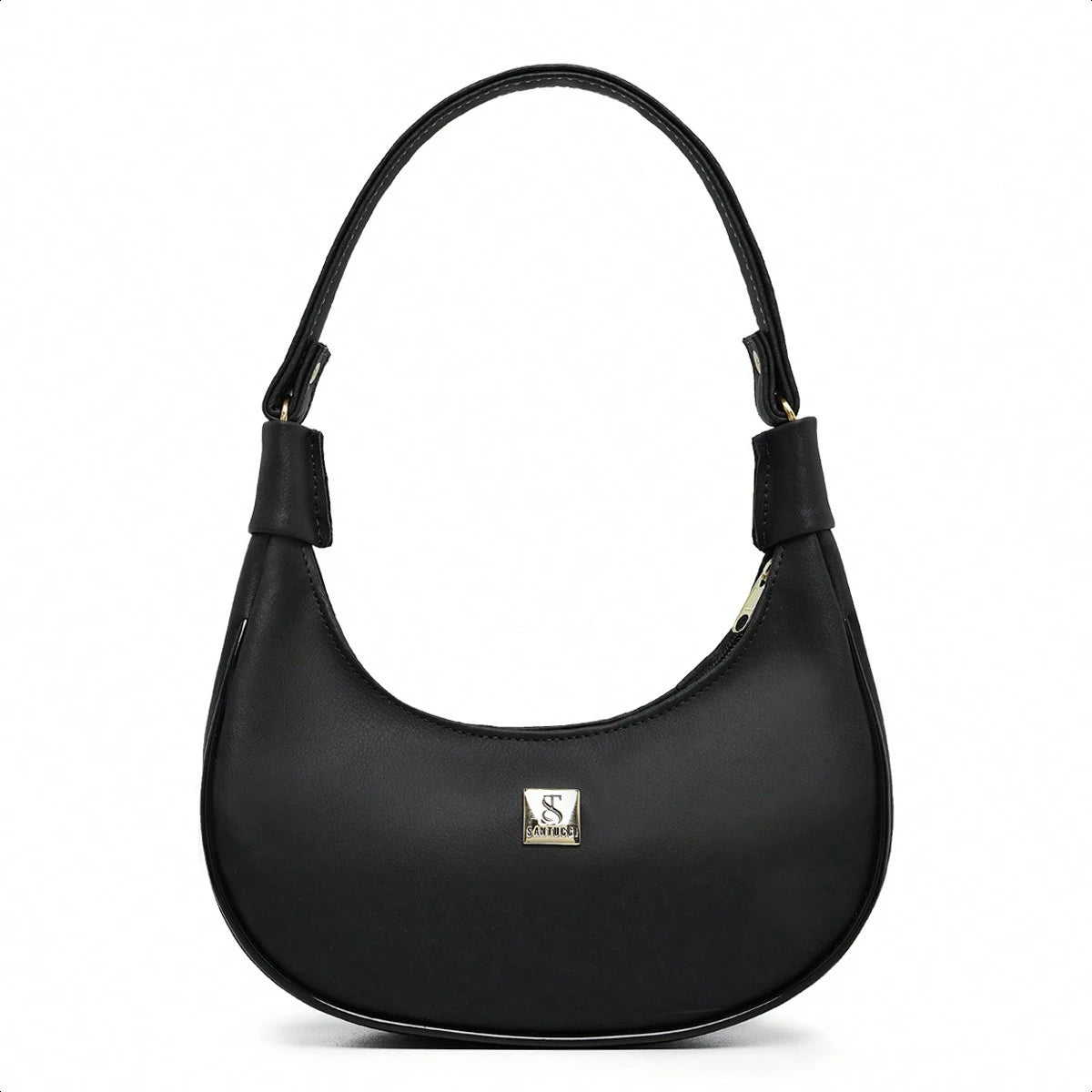 Vendedor IndicadoBolsa Meia Lua Feminina Tote De Ombro Pequena Sofisticada Minimalistas Couro Macio