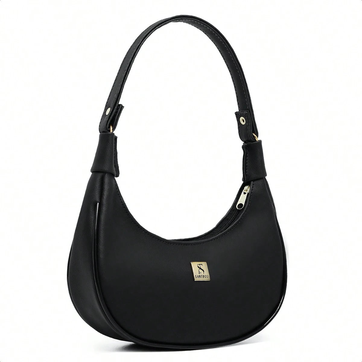 Vendedor IndicadoBolsa Meia Lua Feminina Tote De Ombro Pequena Sofisticada Minimalistas Couro Macio