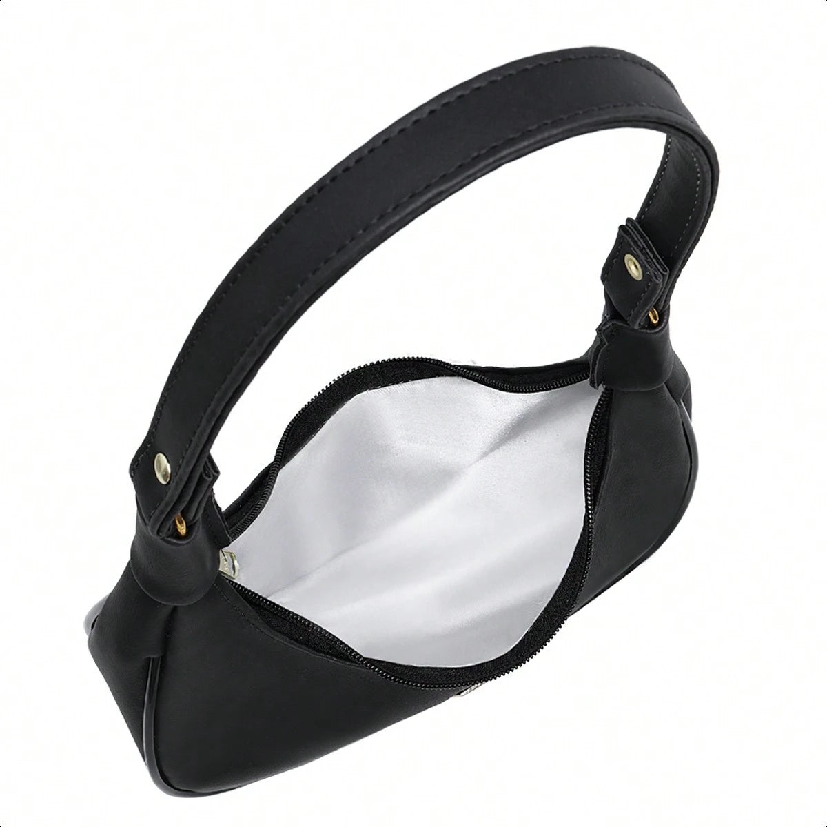 Vendedor IndicadoBolsa Meia Lua Feminina Tote De Ombro Pequena Sofisticada Minimalistas Couro Macio