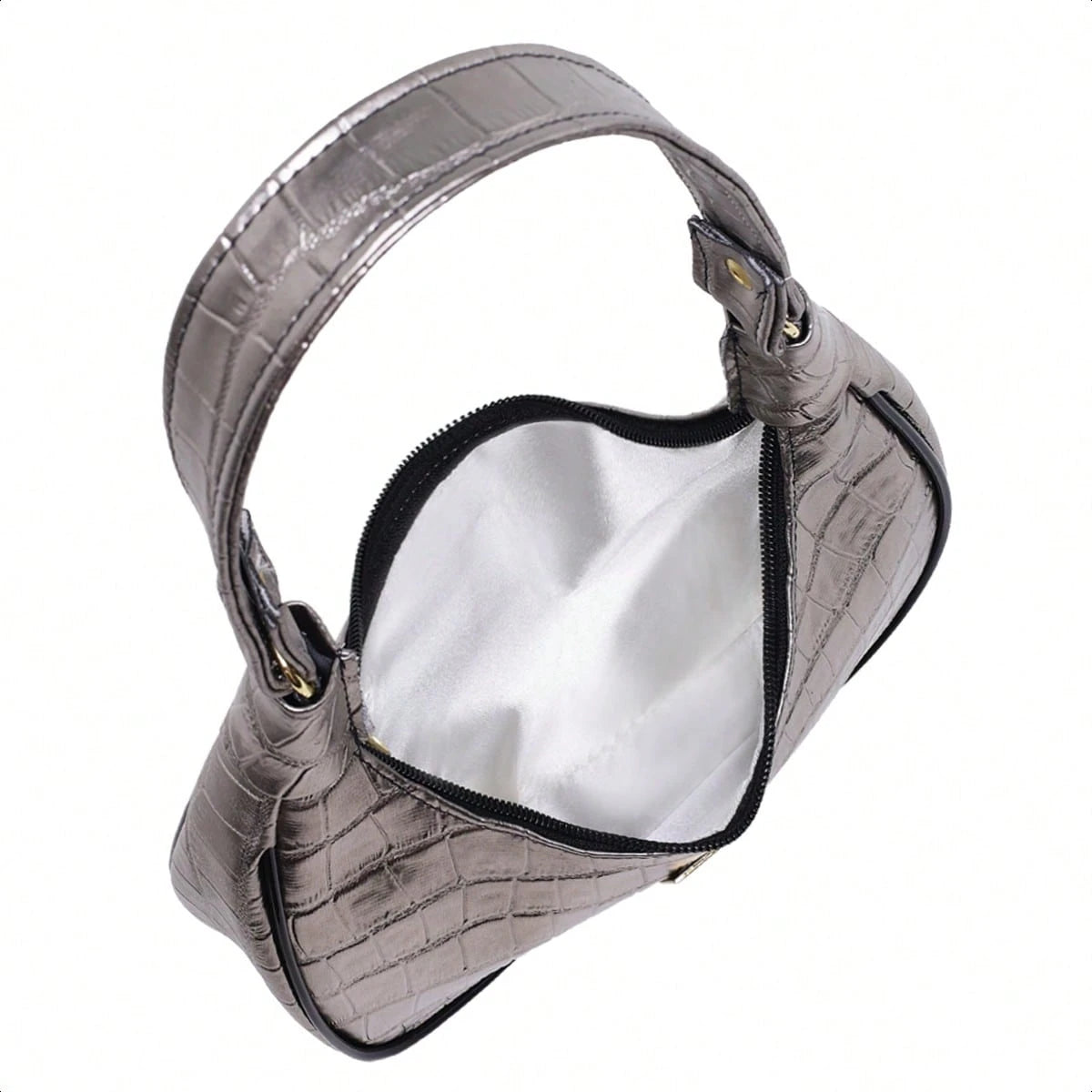 Vendedor IndicadoBolsa Meia Lua Feminina Tote De Ombro Pequena Sofisticada Minimalistas Couro Macio