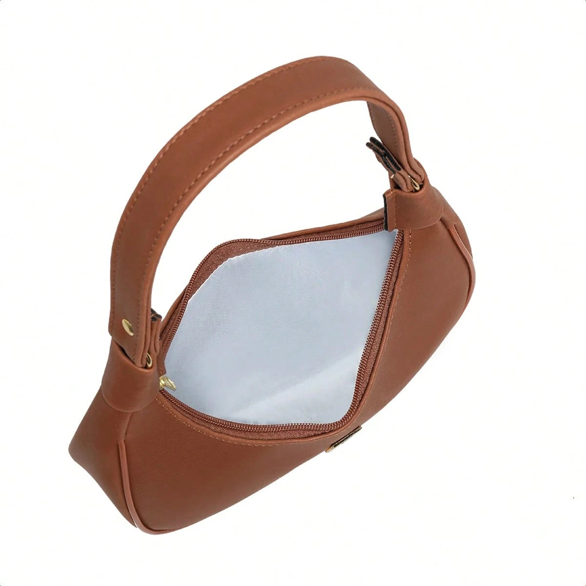 Vendedor IndicadoBolsa Meia Lua Feminina Tote De Ombro Pequena Sofisticada Minimalistas Couro Macio