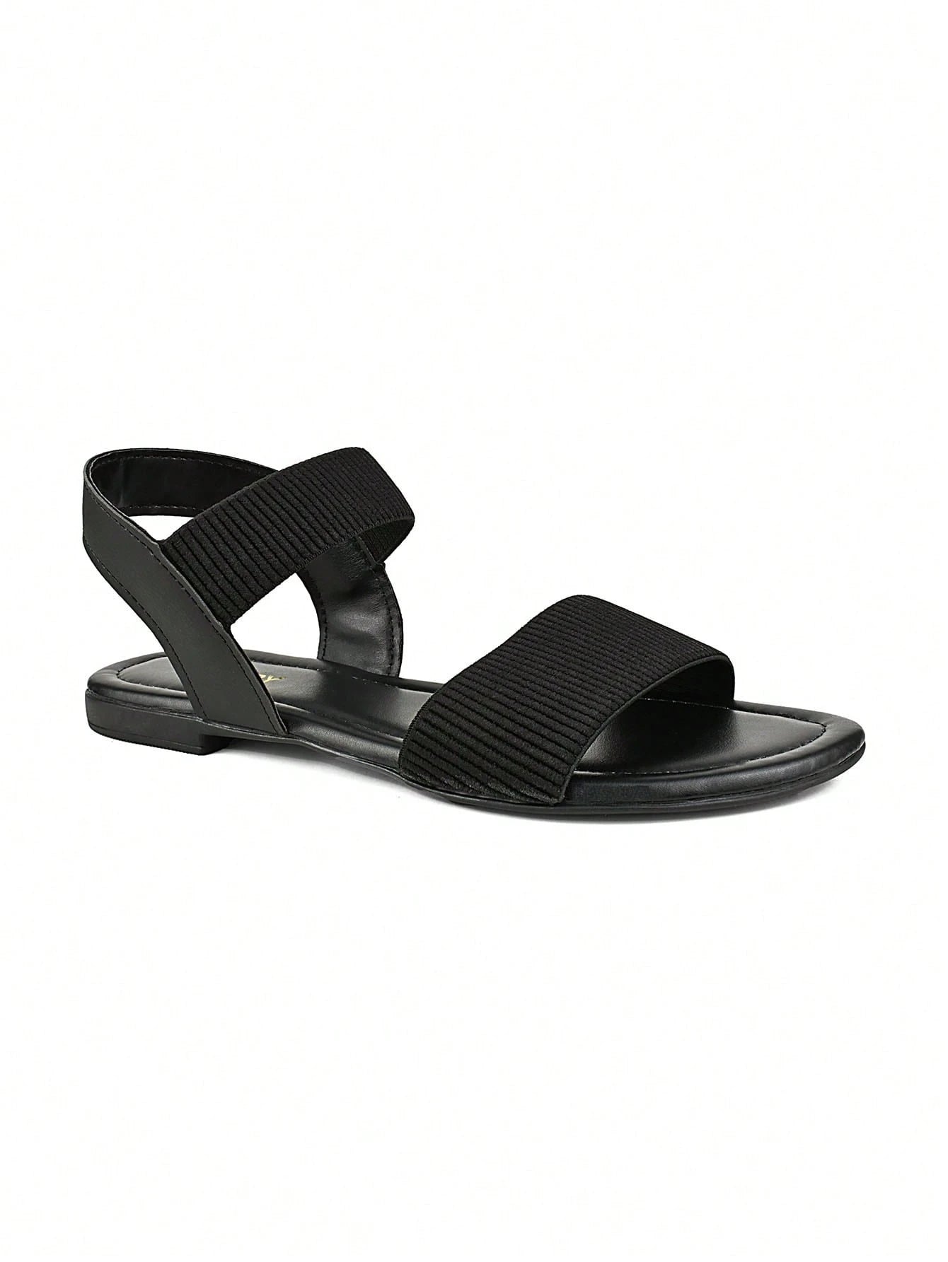 Sandália Feminina Rasteira Elástico Flat Sola Baixa Luxury