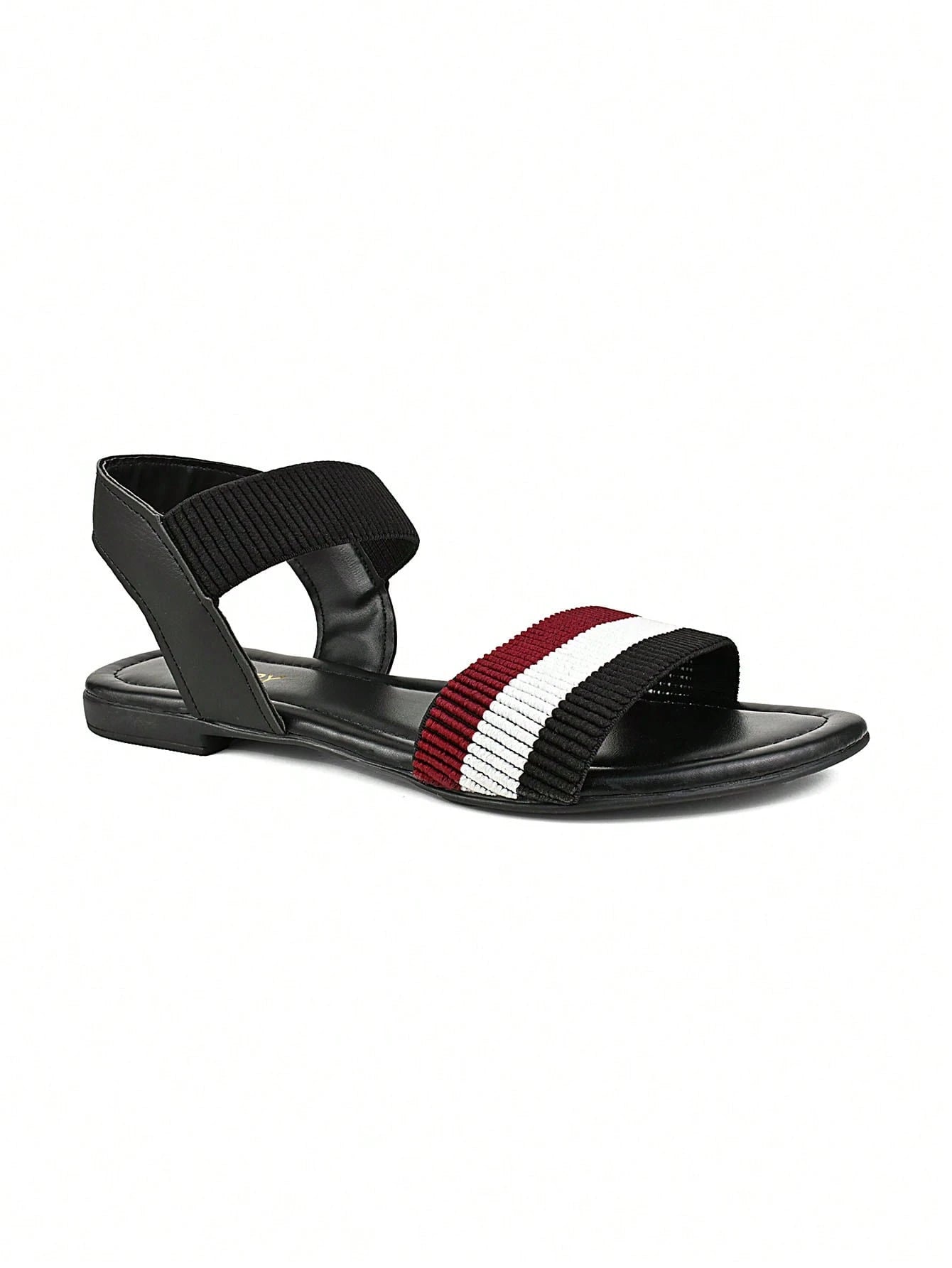 Sandália Feminina Rasteira Elástico Flat Sola Baixa Luxury