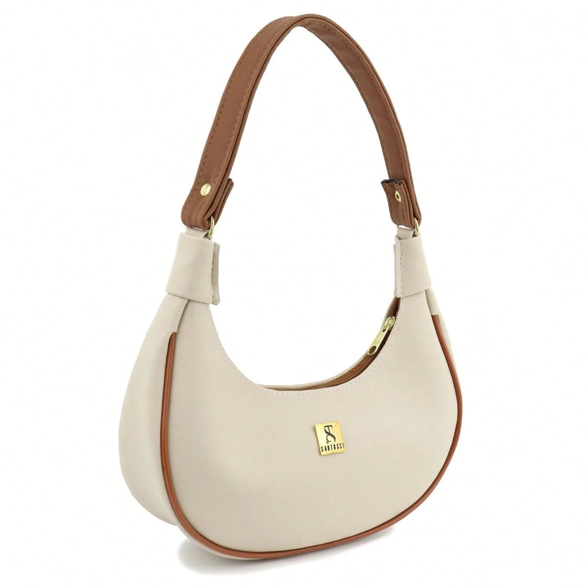 Vendedor IndicadoBolsa Meia Lua Feminina Tote De Ombro Pequena Sofisticada Minimalistas Couro Macio