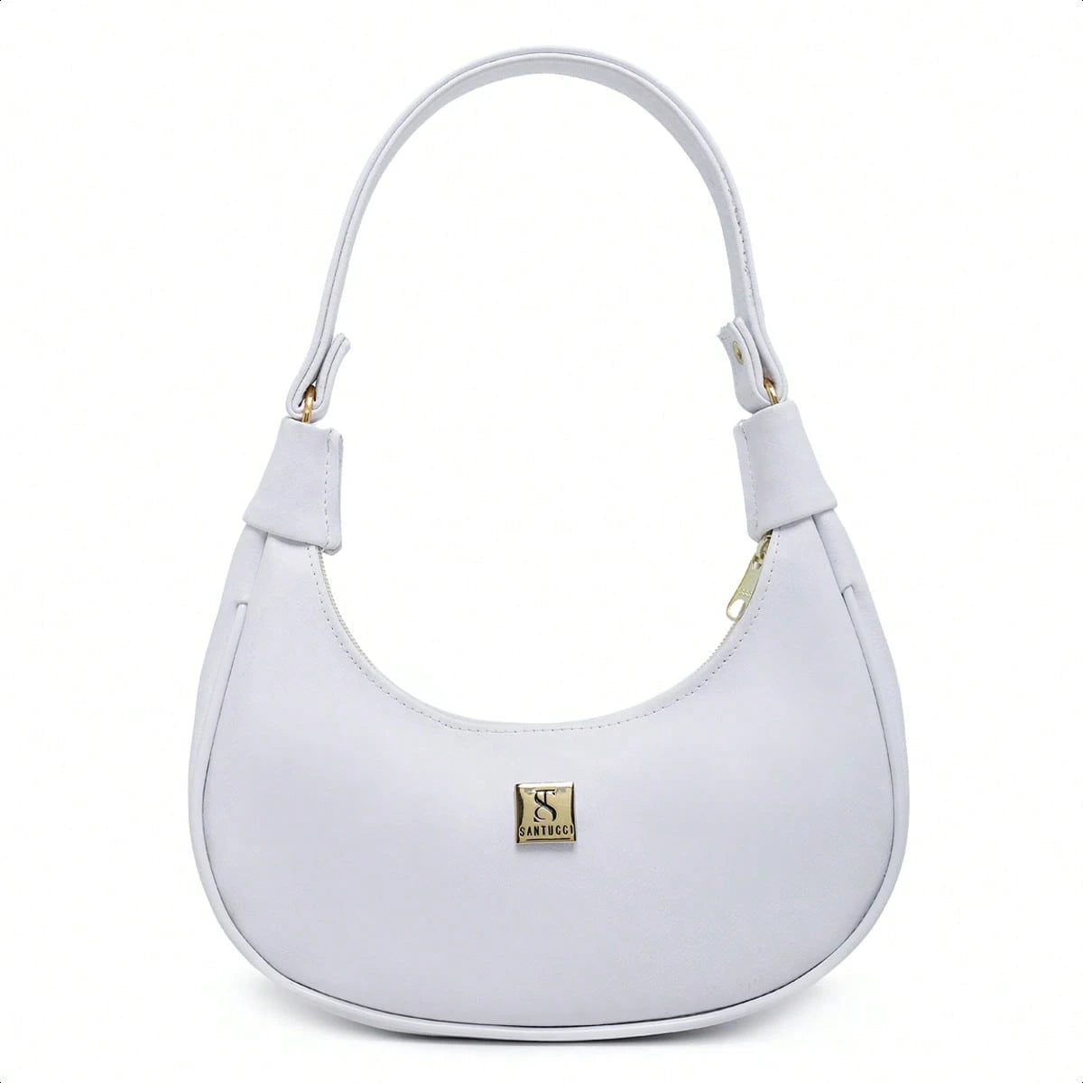 Vendedor IndicadoBolsa Meia Lua Feminina Tote De Ombro Pequena Sofisticada Minimalistas Couro Macio