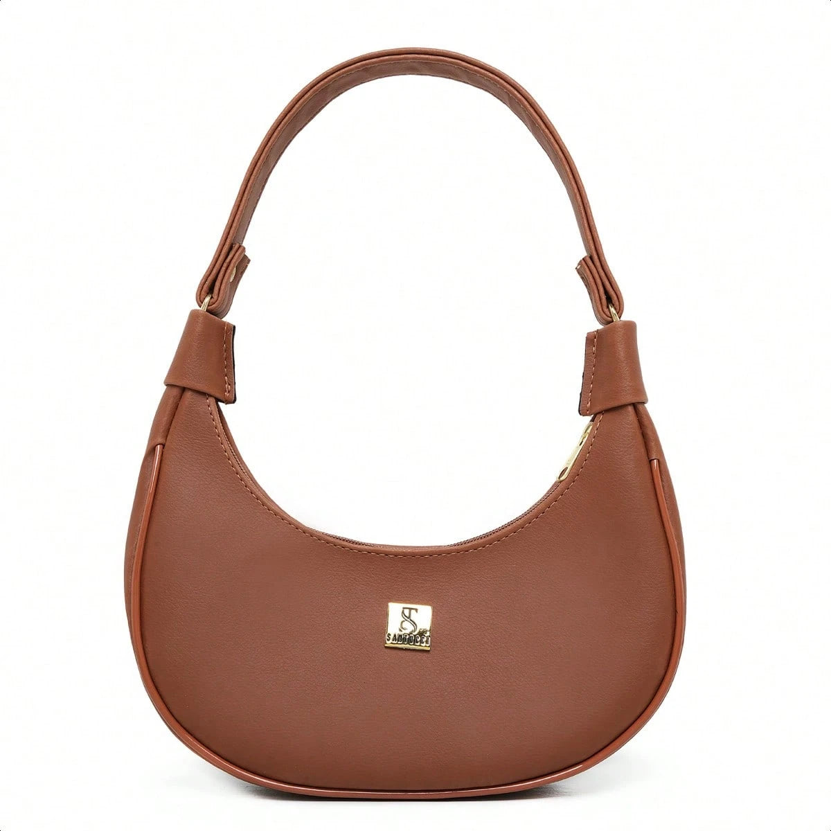 Vendedor IndicadoBolsa Meia Lua Feminina Tote De Ombro Pequena Sofisticada Minimalistas Couro Macio