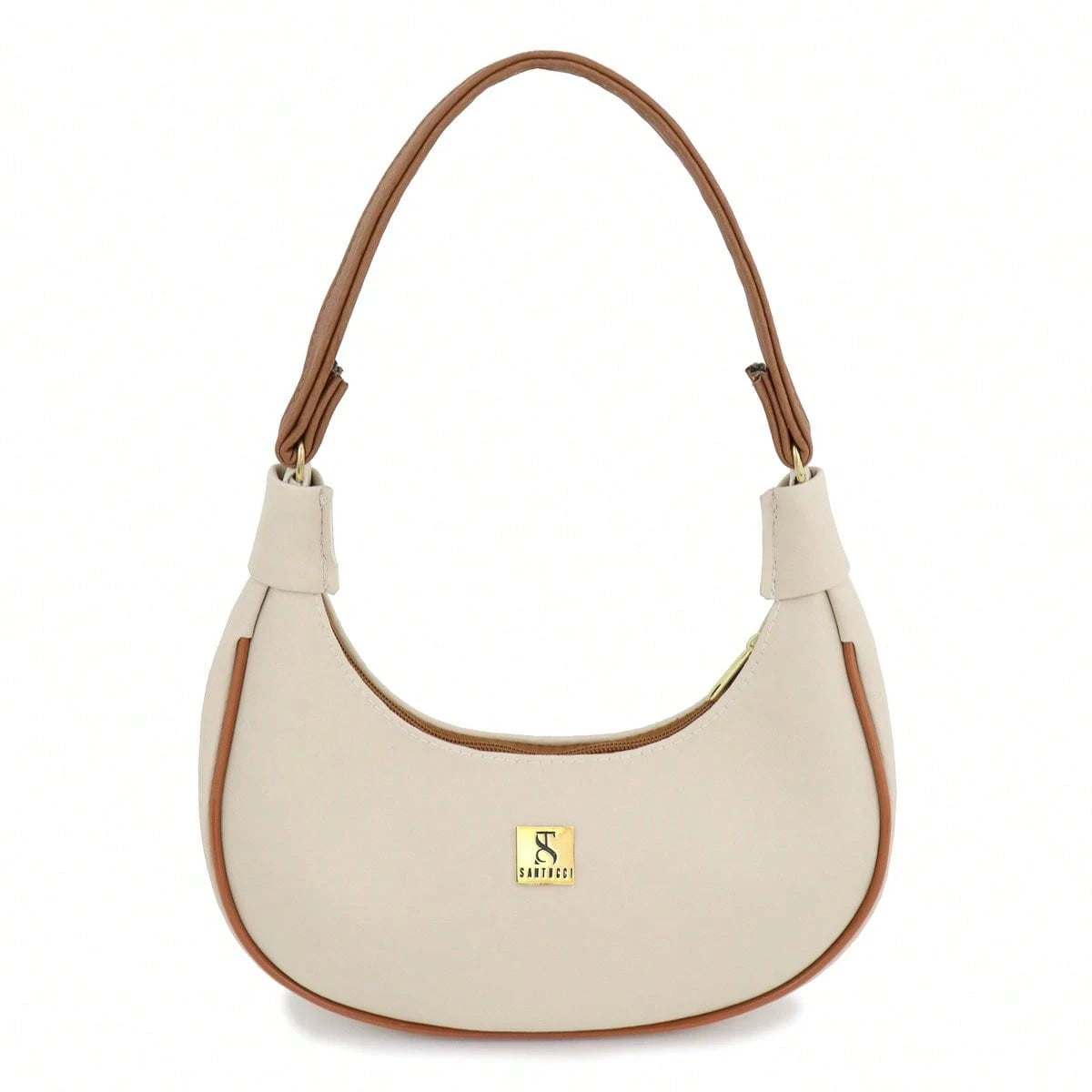 Vendedor IndicadoBolsa Meia Lua Feminina Tote De Ombro Pequena Sofisticada Minimalistas Couro Macio