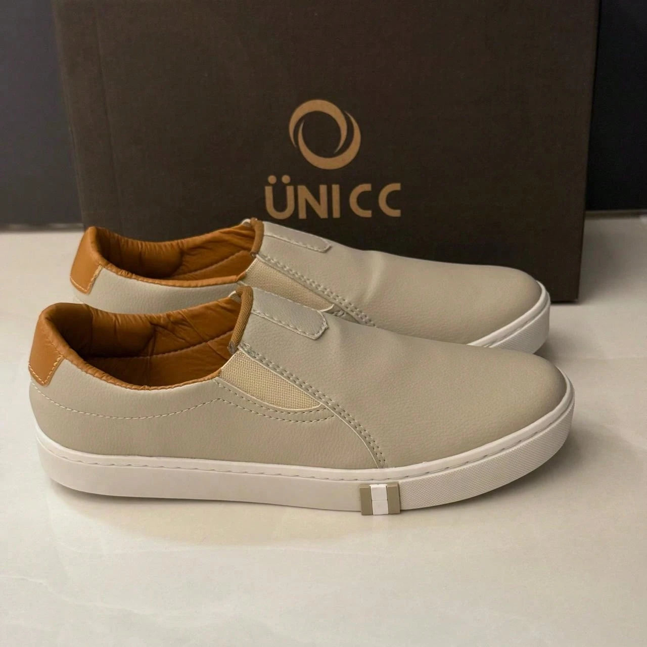 Slip On Masculino Casual em Couro PU