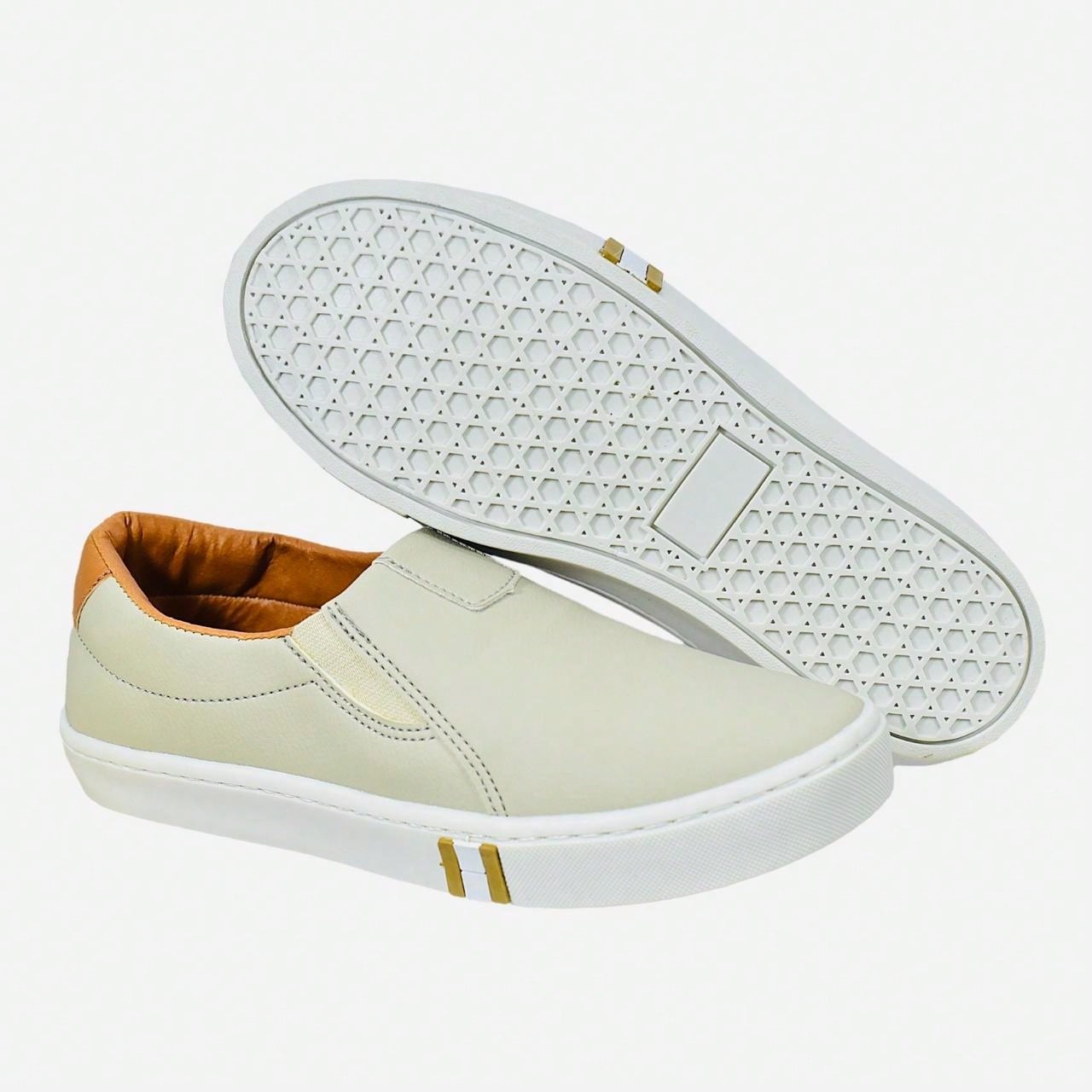 Slip On Masculino Casual em Couro PU