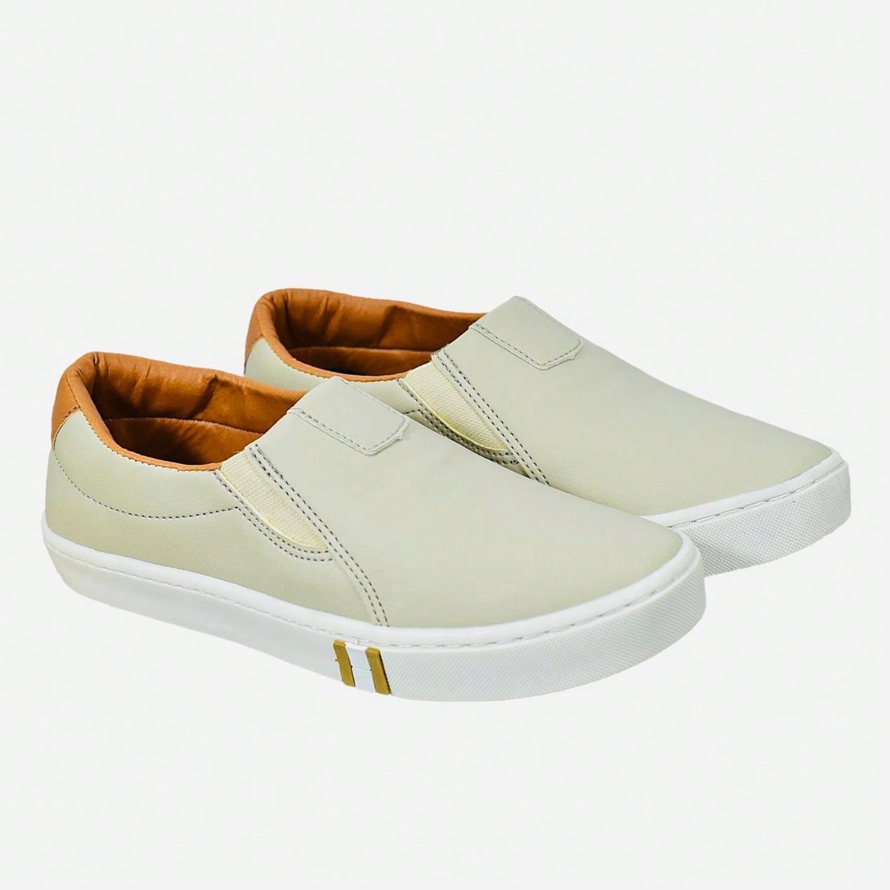 Slip On Masculino Casual em Couro PU