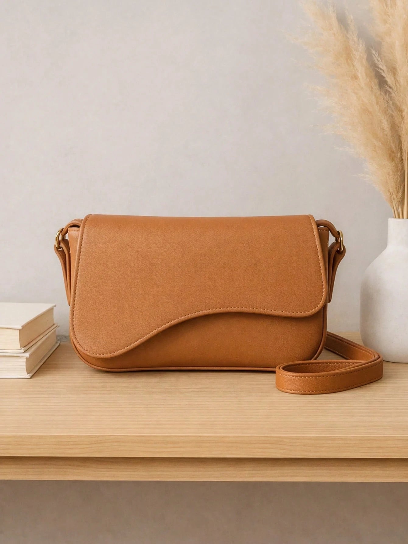 Bolsa Feminina Branca Linda Baguete Estilosa Barata