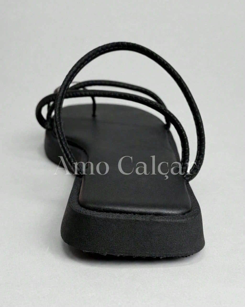 Sandália Feminina Flatform com detalhe em abs no dedinho elegante rasteirinha feminina