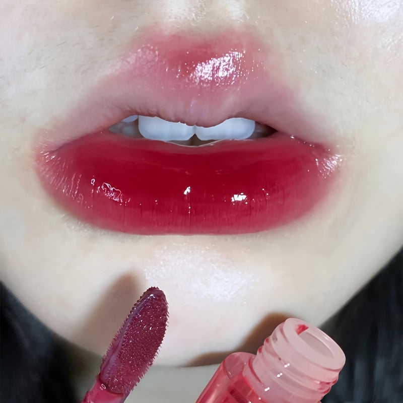 Brilho Labial Cristal Jelly Morango Urso Cereja