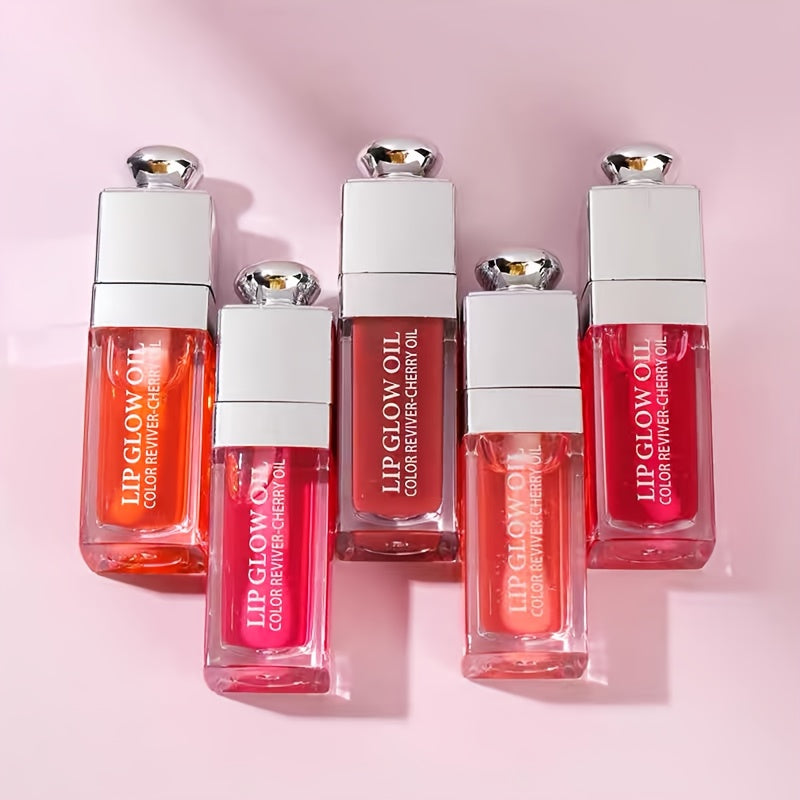 Gloss labial hidratante e batom líquido de longa duração em 6 cores | Não pegajoso, uso o dia todo, adequado para todos os tipos de pele, inclui rosa, roxo, vermelho, coral e nude - Embalagem elegante, ideal para o dia a dia e ocasiões especiais