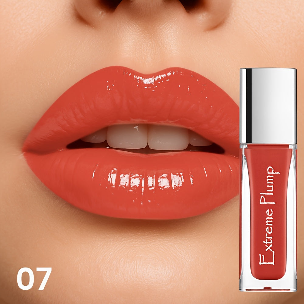 Gloss Labial Espelhado com Efeito Aquoso, Hidratante e Nutritivo, Resistente à Água e ao Suor, Ideal para Maquiagem Diária, Presente Perfeito para Mulheres em Ocasiões Especiais