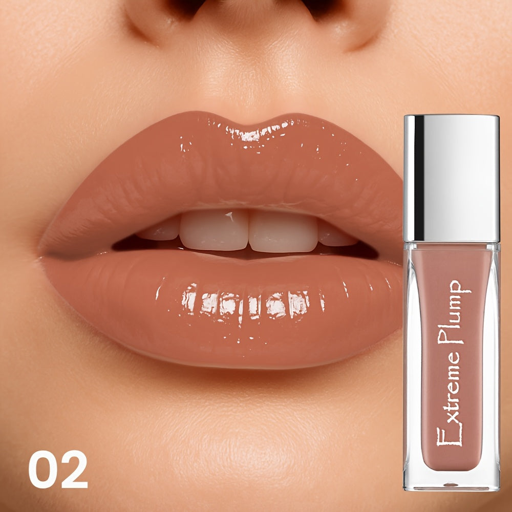 Gloss Labial Espelhado com Efeito Aquoso, Hidratante e Nutritivo, Resistente à Água e ao Suor, Ideal para Maquiagem Diária, Presente Perfeito para Mulheres em Ocasiões Especiais