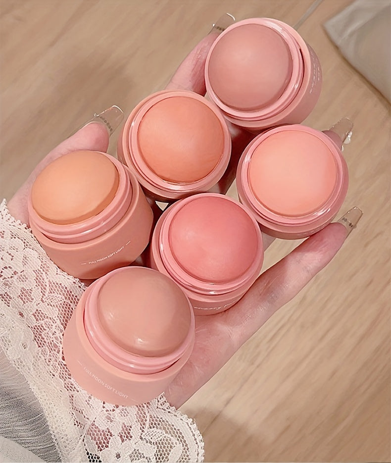 Blush de 6 Cores - Matte, Cobertura Média, À Prova d'Água, Pó Iluminador para Todos os Tons de Pele, Realçando o Brilho Natural e a Tez Impecável com Tons de Pêssego, Rosa e Neblina Suave.