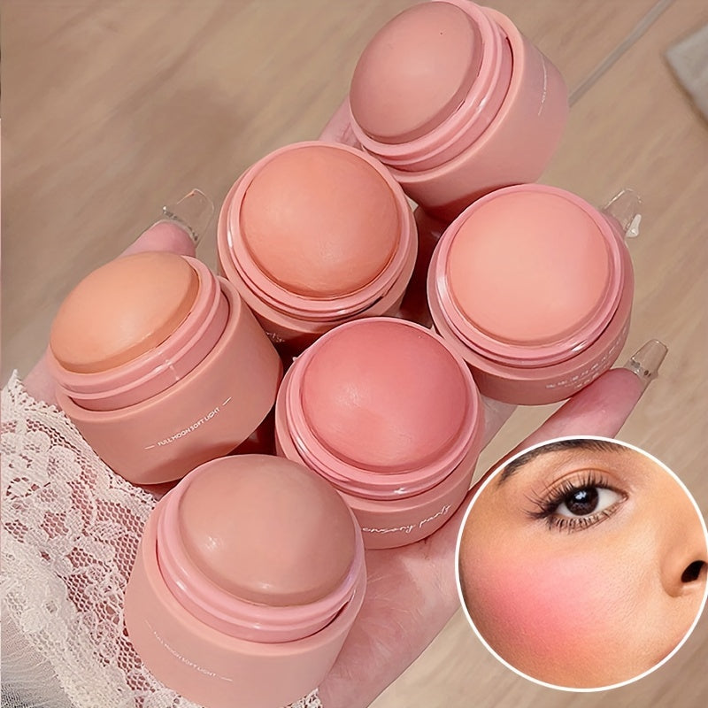 Blush de 6 Cores - Matte, Cobertura Média, À Prova d'Água, Pó Iluminador para Todos os Tons de Pele, Realçando o Brilho Natural e a Tez Impecável com Tons de Pêssego, Rosa e Neblina Suave.