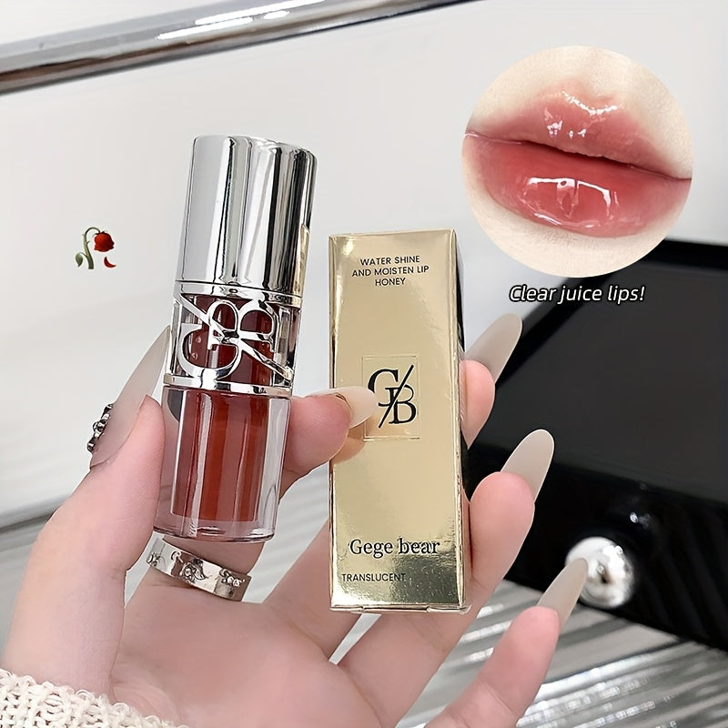 Gloss labial de longa duração - Bálsamo labial hidratante não pegajoso com brilho fino, acabamento brilhante, hidratação o dia todo para lábios secos e rachados