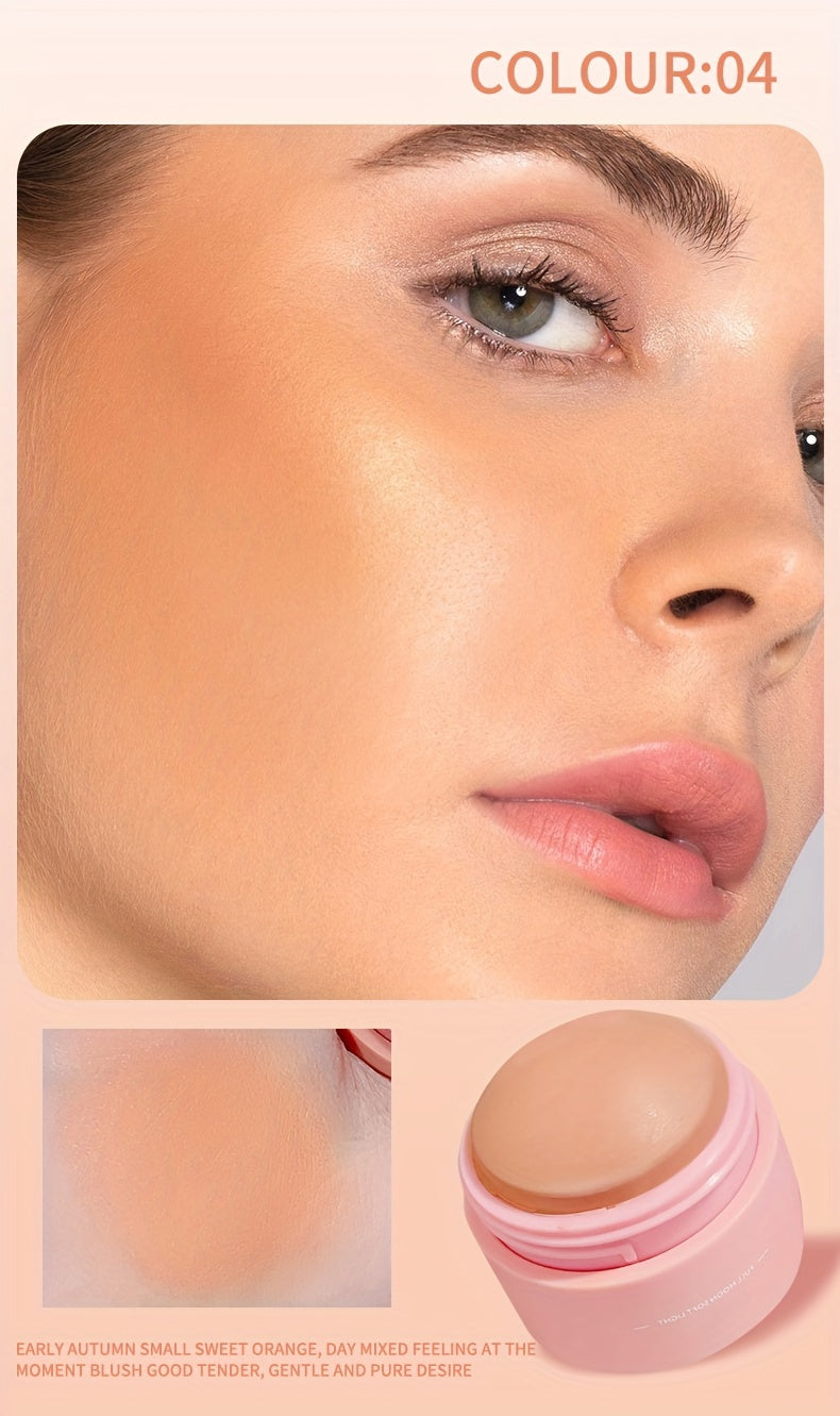 Blush de 6 Cores - Matte, Cobertura Média, À Prova d'Água, Pó Iluminador para Todos os Tons de Pele, Realçando o Brilho Natural e a Tez Impecável com Tons de Pêssego, Rosa e Neblina Suave.