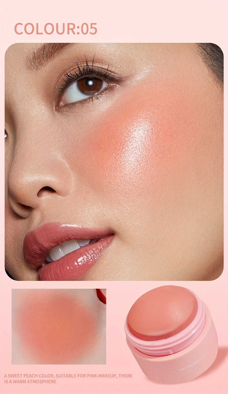 Blush de 6 Cores - Matte, Cobertura Média, À Prova d'Água, Pó Iluminador para Todos os Tons de Pele, Realçando o Brilho Natural e a Tez Impecável com Tons de Pêssego, Rosa e Neblina Suave.