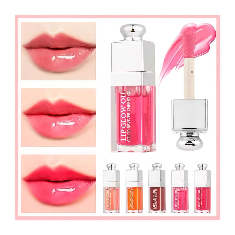 Gloss labial hidratante e batom líquido de longa duração em 6 cores | Não pegajoso, uso o dia todo, adequado para todos os tipos de pele, inclui rosa, roxo, vermelho, coral e nude - Embalagem elegante, ideal para o dia a dia e ocasiões especiais
