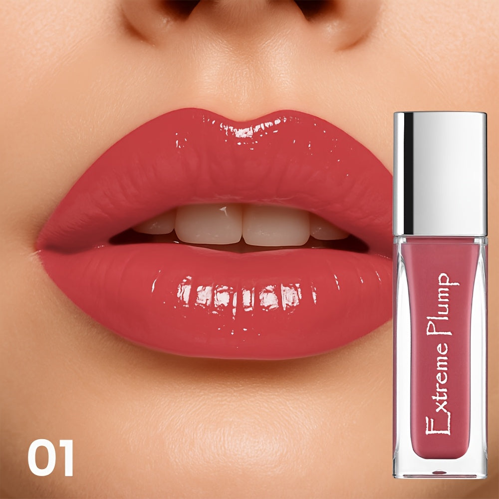 Gloss Labial Espelhado com Efeito Aquoso, Hidratante e Nutritivo, Resistente à Água e ao Suor, Ideal para Maquiagem Diária, Presente Perfeito para Mulheres em Ocasiões Especiais