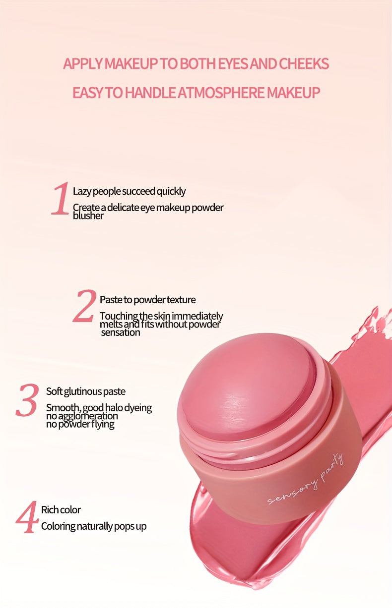 Blush de 6 Cores - Matte, Cobertura Média, À Prova d'Água, Pó Iluminador para Todos os Tons de Pele, Realçando o Brilho Natural e a Tez Impecável com Tons de Pêssego, Rosa e Neblina Suave.